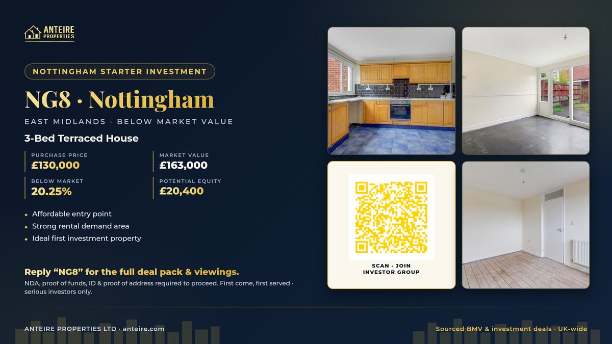 Anteire below-market deal — NG8 · Nottingham