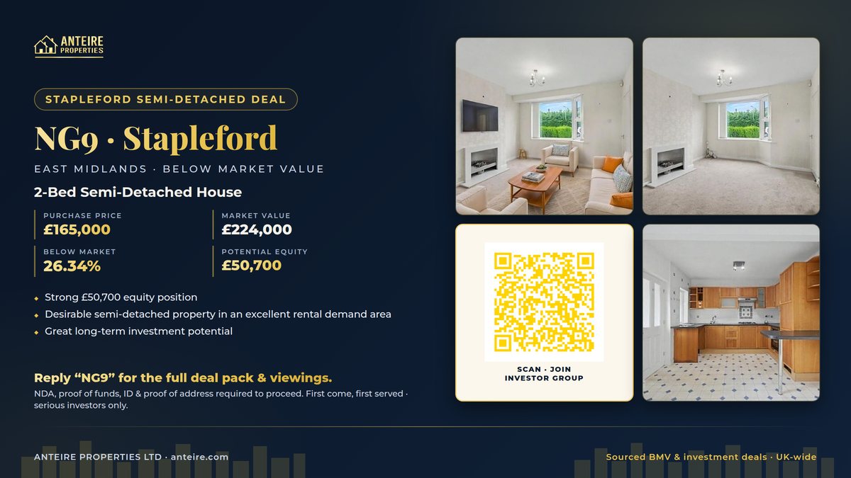 Anteire below-market deal — NG9 · Stapleford