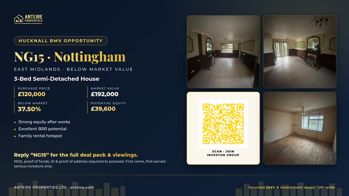 Anteire below-market deal — NG15 · Nottingham