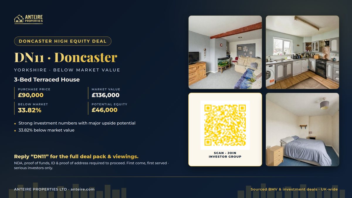 Anteire below-market deal — DN11 · Doncaster