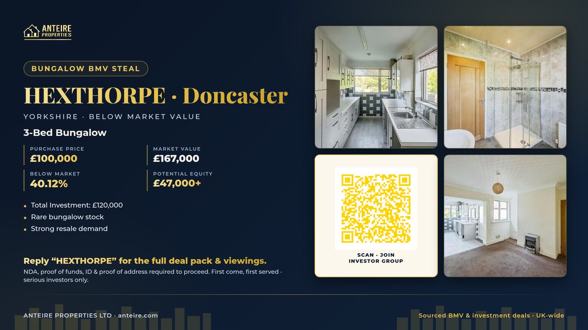 Anteire below-market deal — HEXTHORPE · Doncaster