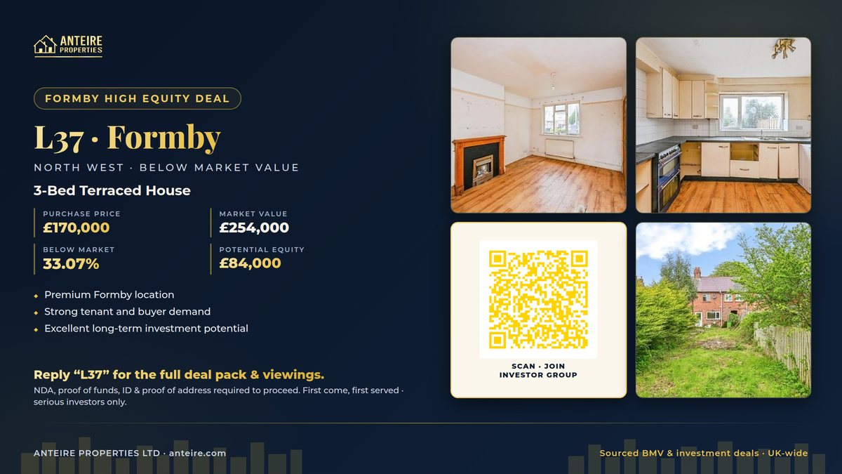 Anteire below-market deal — L37 · Formby
