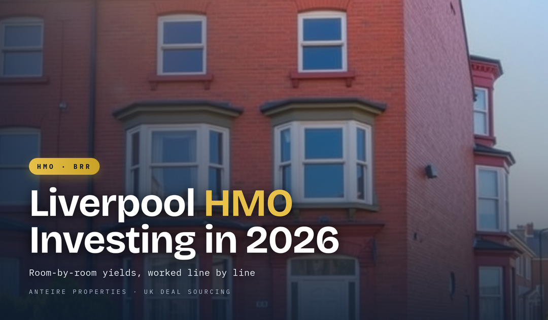 Sunlit red-brick Liverpool Victorian terraced house suitable for HMO conversion
